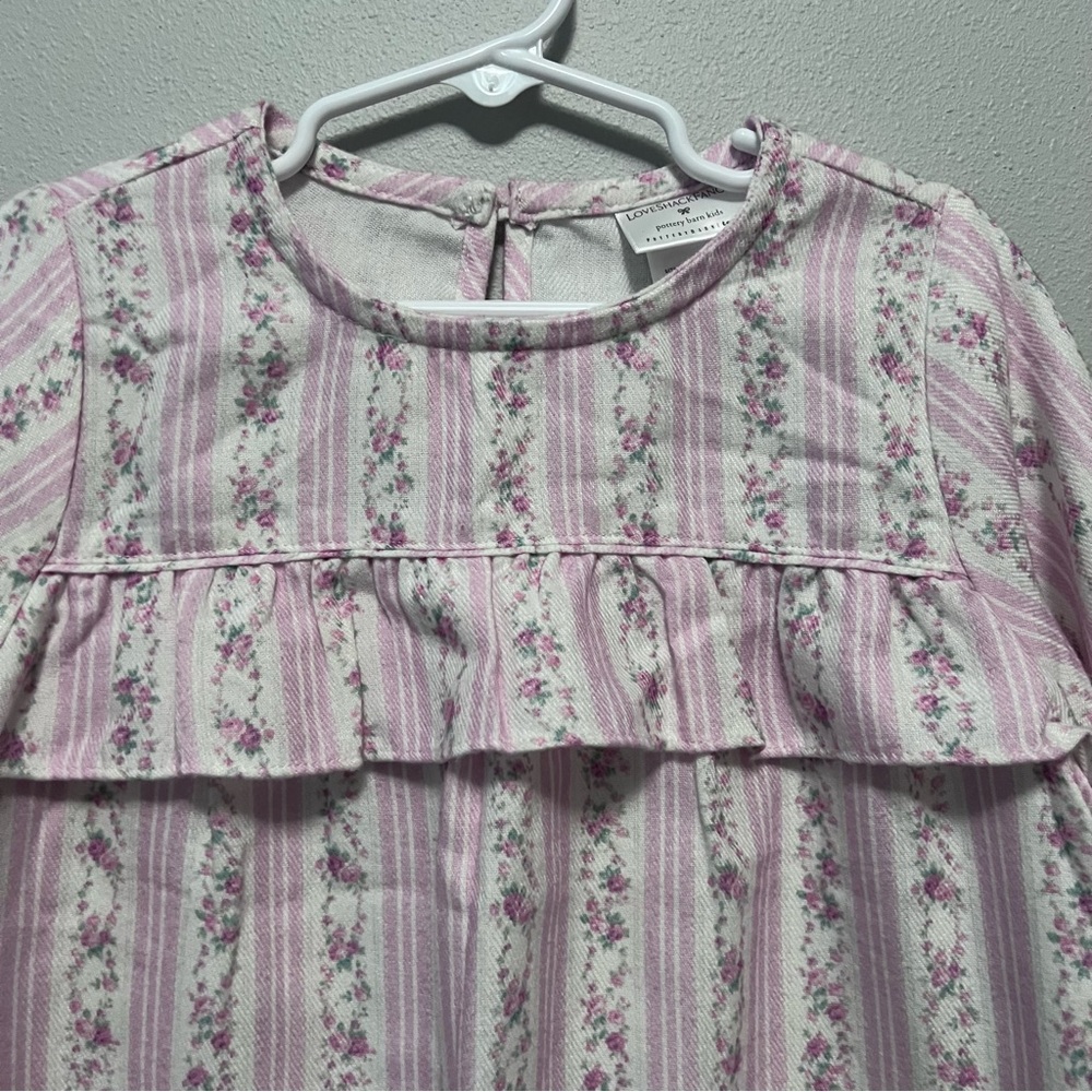 LoveShackFancy x Pottery Barn Flannel Night Gown Size 4 - Picture 3 of 9